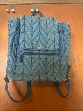 Kate Spade Ellie Large Flap Denim Backpack